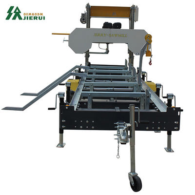 18 PS Benzin-Portable Sawmill mit Anhänger EPA-zertifizierte Holzschneidemaschine