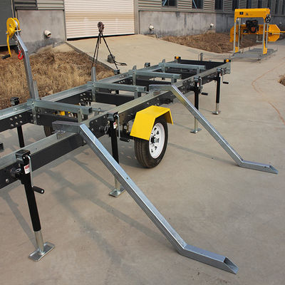 18 PS Benzin-Portable Sawmill mit Anhänger EPA-zertifizierte Holzschneidemaschine