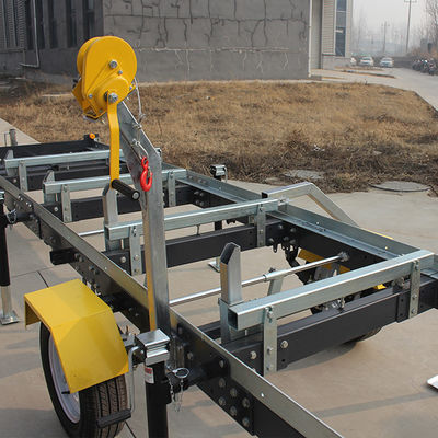 18 PS Benzin-Portable Sawmill mit Anhänger EPA-zertifizierte Holzschneidemaschine