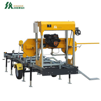 18 PS Benzin-Portable Sawmill mit Anhänger EPA-zertifizierte Holzschneidemaschine