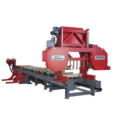 Holzbearbeitung 9*2,2*22m Hydraulische Horizontale Bandsäge zum präzisen Schneiden