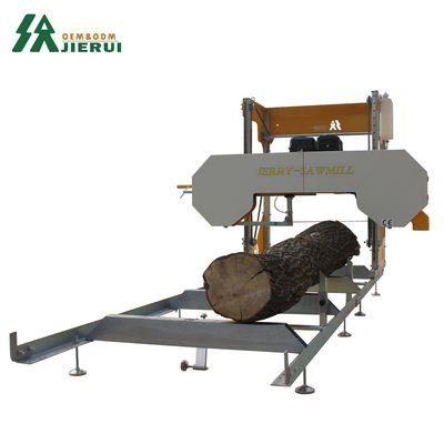 Holzbearbeitung JIERUI Portable Hydraulic Automatic Sawmill Elektrische Holzschneidemaschine