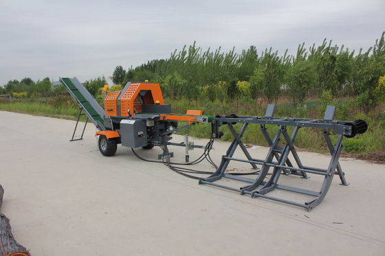 18 PS Benzin-Logsplitter und Holzschredder zum Schneiden von Holzzweigen