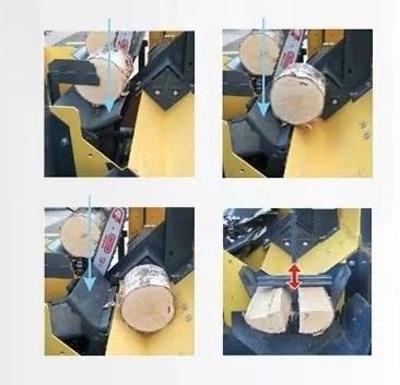 Schnellkettensäge Elektrische 15 kW Holzbaumsplitter 6S Feuerholzverarbeiter