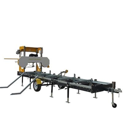 Elektrische automatische Sägemühle Holzschneidebandsäge mit Anhänger Max. Arbeitsbreite mm 1000mm