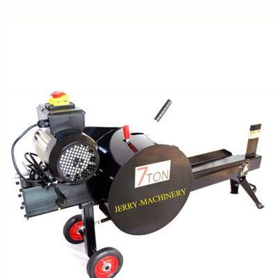 Elektrische Holzspalter 7 Tonnen Horizontale Holzspaltmaschine Schnelle Brennholzverarbeiter