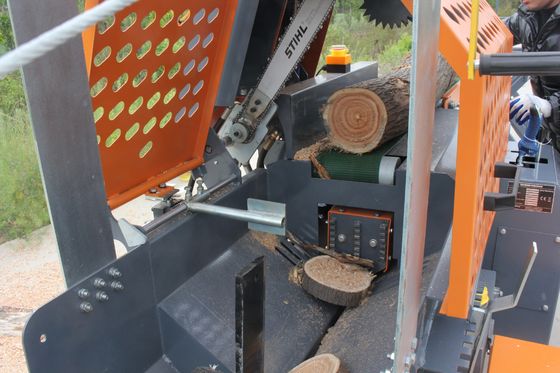 Feuerholzverarbeiter für Bauwerke Benzinkraftwerk Hydraulischer Blocksplitter